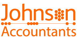 Johnson Accountants logo (orange)